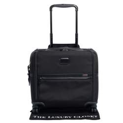 Pre Owned TUMI Black Nylon Alpha 9 Compact 4 Wheel Case