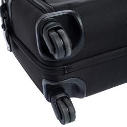 Pre Owned TUMI Black Nylon Alpha 9 Compact 4 Wheel Case