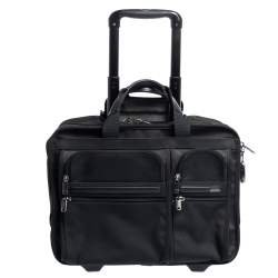 TUMI Black Nylon 2 Wheel Alpha 2 Short Trip Case