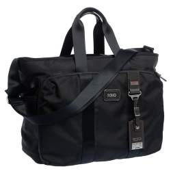 Pre Owned TUMI Black Nylon Alpha Bravo Hansen Briefcase