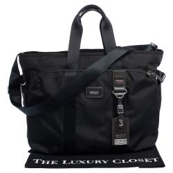 Pre Owned TUMI Black Nylon Alpha Bravo Hansen Briefcase