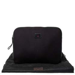 Pre Owned Tumi Black Neoprene Laptop Cover