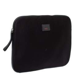 Pre Owned Tumi Black Neoprene Laptop Cover