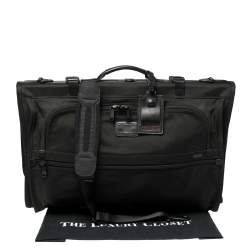 Pre Owned TUMI Black Nylon Tri Fold Garment Luggage Travel Bag