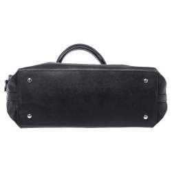 Pre Owned TUMI Black Leather Weekender Tote