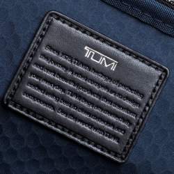 Pre Owned TUMI Dark Brown/Black Leather Alpha Bravo Knox Backpack