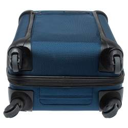 Pre Owned TUMI Blue/Black Nylon Lightweight International Carry On Luggage
