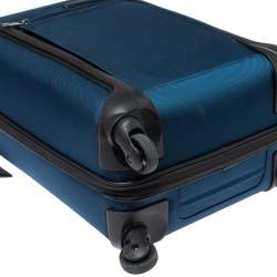 Pre Owned TUMI Blue/Black Nylon Lightweight International Carry On Luggage