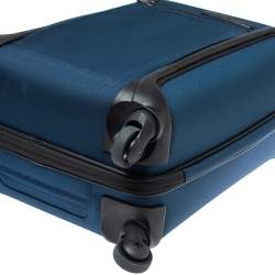Pre Owned TUMI Blue/Black Nylon Lightweight International Carry On Luggage