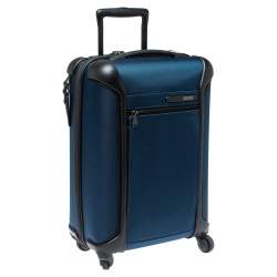 Pre Owned TUMI Blue/Black Nylon Lightweight International Carry On Luggage