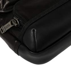 Tumi Dark Brown/Black Leather Alpha Bravo Barstow Messenger Bag
