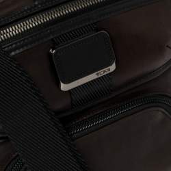 Tumi Dark Brown/Black Leather Barton Crossbody Bag