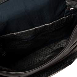 Tumi Dark Brown/Black Leather Barton Crossbody Bag
