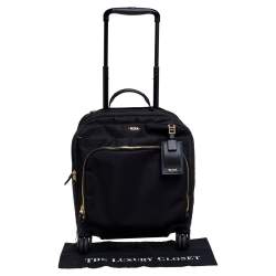Pre Owned TUMI Black Nylon Oslo Compact Carry On Luggage