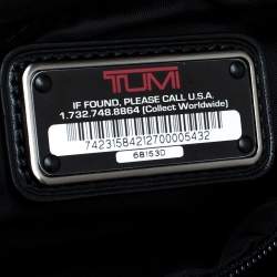 Pre Owned TUMI Black Leather Front Pocket Flap Messenger Bag