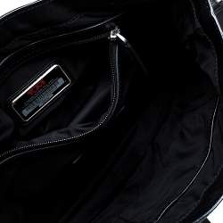 Pre Owned TUMI Black Leather Front Pocket Flap Messenger Bag