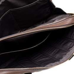 Pre Owned TUMI Brown Leather Double Zip Briefcase