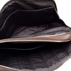 Pre Owned TUMI Brown Leather Double Zip Briefcase