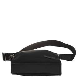 Pre Owned TUMI Black Nylon and Leather Messenger Bag