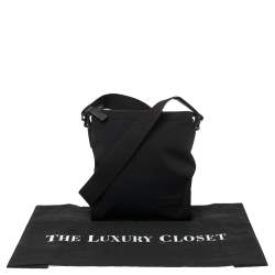 Pre Owned TUMI Black Nylon and Leather Messenger Bag