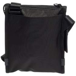 Pre Owned Tumi Black Nylon Alpha 2 Pocket Messenger Bag