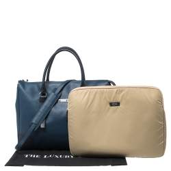 Pre Owned Tumi Blue Leather Tote