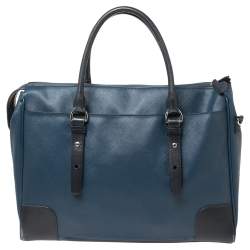 Pre Owned Tumi Blue Leather Tote