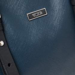 Pre Owned Tumi Blue Leather Tote