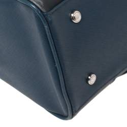 Pre Owned Tumi Blue Leather Tote