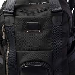 Pre Owned TUMI Black Nylon and Leather Alpha Bravo Kings Backpack Tote