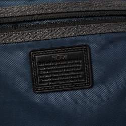 TUMI Dark Grey/Black Fabric and Leather Alpha 2 T Pass Laptop Briefcase