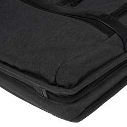 TUMI Dark Grey/Black Fabric and Leather Alpha 2 T Pass Laptop Briefcase
