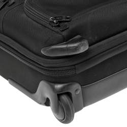 TUMI Black Nylon 2 Wheel Alpha Expandable Compact Carry On Luggage
