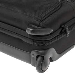 TUMI Black Nylon 2 Wheel Alpha Expandable Compact Carry On Luggage