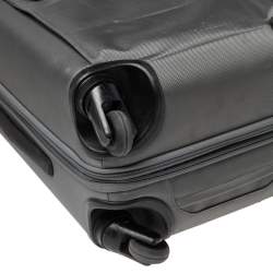 Pre Owned Tumi Grey/orange Nylon Alpha 2 Expandable Wheeled Luggage