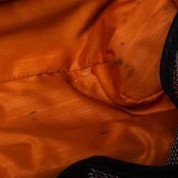 Pre Owned Tumi Grey/orange Nylon Alpha 2 Expandable Wheeled Luggage