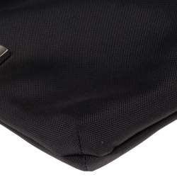 Pre Owned TUMI Black Nylon and Leather Arrive Messenger Bag