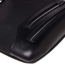 Pre Owned TUMI Black Nylon and Leather Arrive Messenger Bag
