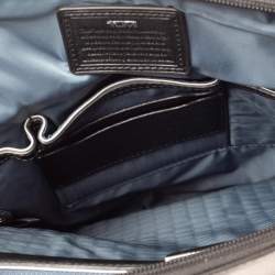 Pre Owned TUMI Black Nylon and Leather Arrive Messenger Bag