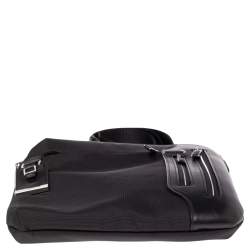 Pre Owned TUMI Black Nylon and Leather Arrive Messenger Bag