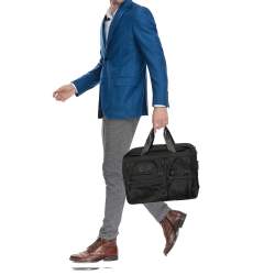 Pre Owned TUMI Black Nylon Alpha T-Pass Expandable Laptop Briefcase