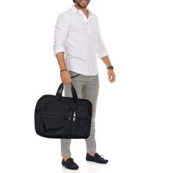 Pre Owned TUMI Black Ballistic Nylon Expandable Organizer Laptop Briefcase