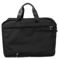 Pre Owned TUMI Black Ballistic Nylon Expandable Organizer Laptop Briefcase
