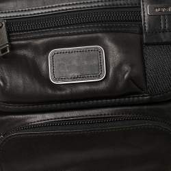 TUMI Dark Brown/Black Leather Alpha Bravo Barstow Messenger Bag