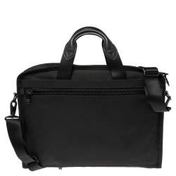 TUMI Black Nylon Alpha Compact Large Screen Laptop Briefcase