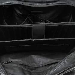Pre Owned TUMI Black Leather Expandable Rolling Briefcase