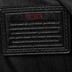 Pre Owned TUMI Black Leather Expandable Rolling Briefcase