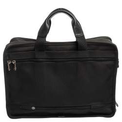 Pre Owned TUMI Black Nylon Gen 4.2 Organizer Portfolio Briefcase