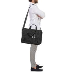 Pre Owned TUMI Black Nylon Gen 4.2 Organizer Portfolio Briefcase