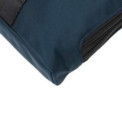 TUMI Navy Blue/Black Nylon and Leather Bravo Alpha Aviano Slim Briefcase